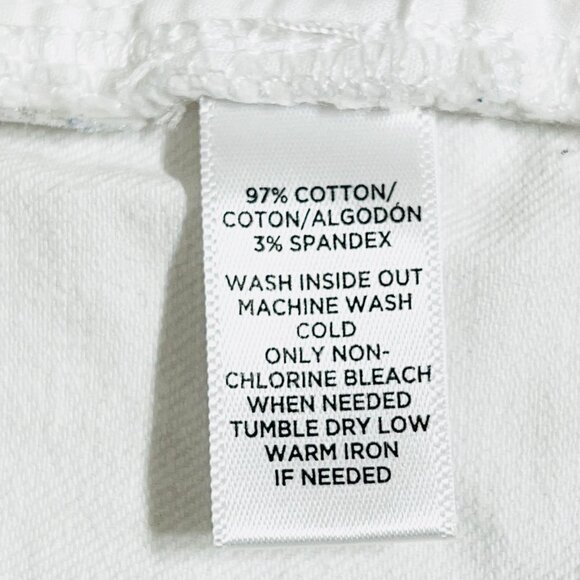 Ann Taylor Loft Women's Stretch High Rise Skinny White Denim Jeans Size 6 - Picture 6 of 10